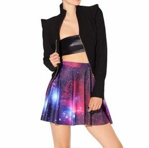 Black Milk Galaxy purple Skater Skirt S mini cute